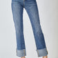 RISEN HR STRAIGHT CUFFED JEAN
