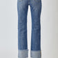 RISEN HR STRAIGHT CUFFED JEAN