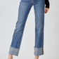 RISEN HR STRAIGHT CUFFED JEAN