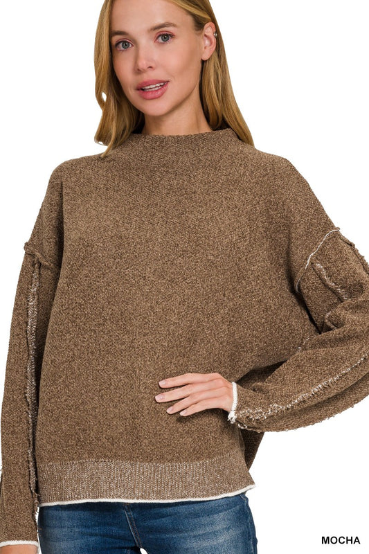 CHENLLE H MOCHA SWEATER