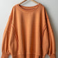 WASHED BURNT SIENNA SWEATER