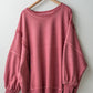 WASHED ROSE VIOLET SWEATER