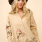 COWGIRL EMB CAMEL BUTTON DOWN