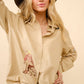 COWGIRL EMB CAMEL BUTTON DOWN