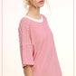 BASIC TOMATO STRIPE SS TOP