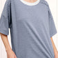 BASIC DENIM STRIPE SS TOp