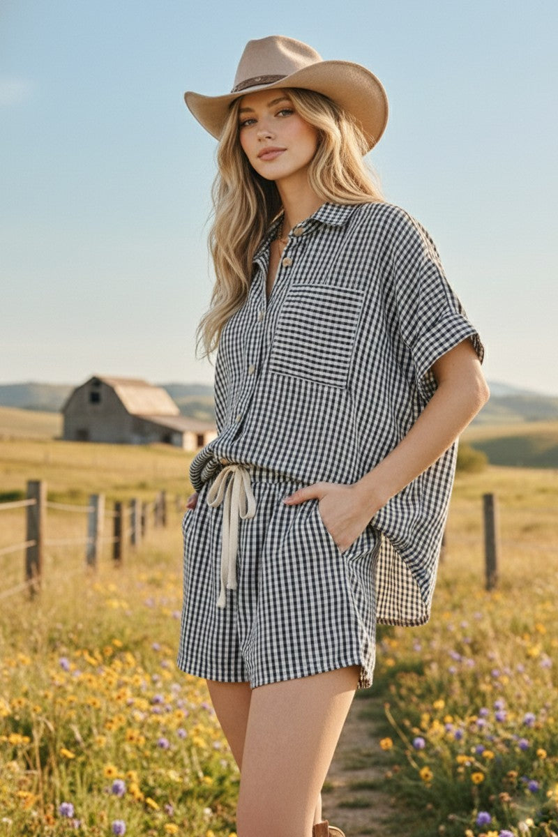 CHECKER BLACK SET