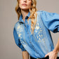 EMBROIDERY PUFF SLEEVE BODYSUIT