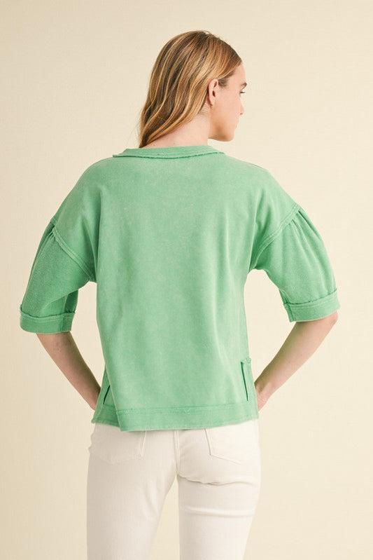ACID WASH GREEN TOP
