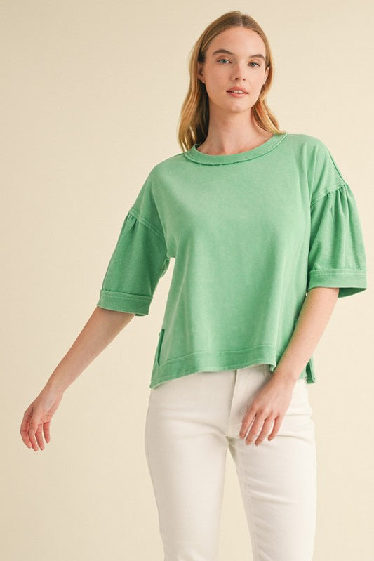 ACID WASH GREEN TOP