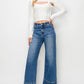 HIGH RISE CROP WIDE JEAN