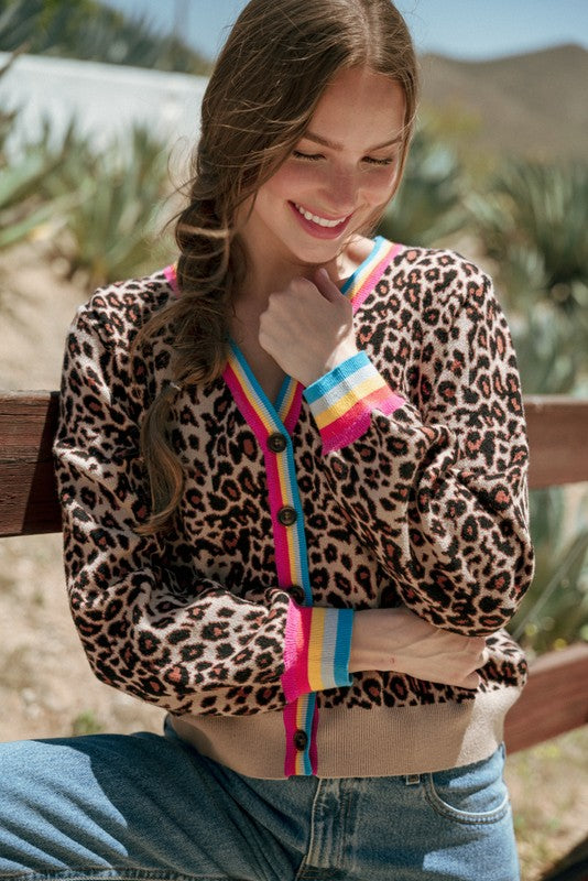 FUN LEOPARD CARDIGAN
