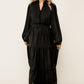 SOLID BLACK WOVEN DRESS