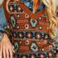 WM AZTEC KNIT VEST