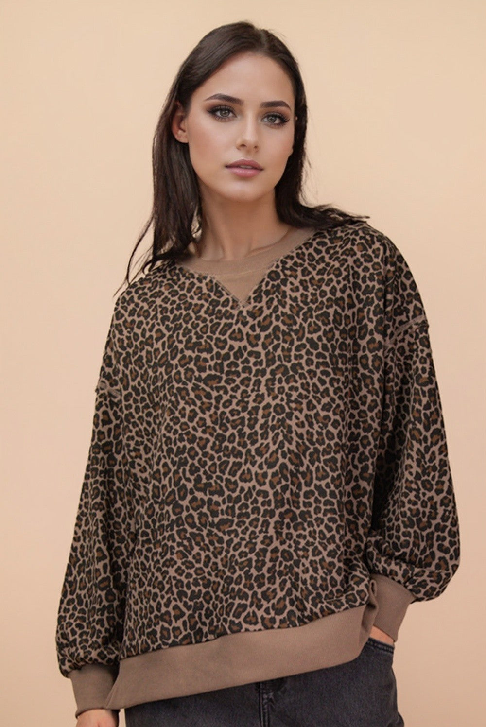 COZY LEOPARD SWEATER