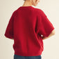 SWEATER SS RED TOP