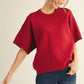 SWEATER SS RED TOP