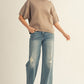 SWEATER SS MOCHA TOP