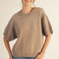 SWEATER SS MOCHA TOP