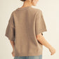 SWEATER SS MOCHA TOP