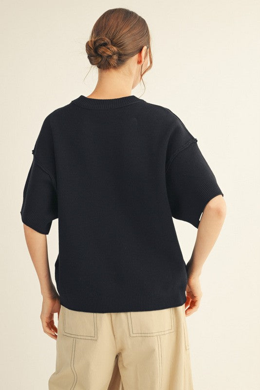 SWEATER SS BLACK TOP