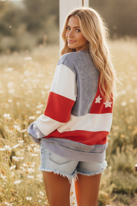 AMERICANA FLAG SWEATER