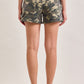 CAMO MID-RISE DAD SHORTS