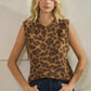 LEOPARD LIGHTWEIGHT WOOL VEST