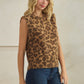 LEOPARD LIGHTWEIGHT WOOL VEST