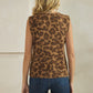 LEOPARD LIGHTWEIGHT WOOL VEST