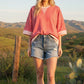 STRIPED OVERSIZED PINK TOP