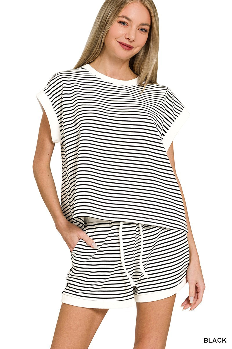 CONTRAST TRIM BLACK SET