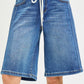 PINSTRIPE MID-RISE JORTS