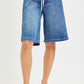 PINSTRIPE MID-RISE JORTS