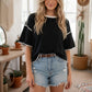 POLKA DOT BLACK TOP