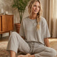 STRIPED KNIT GREY SET