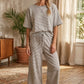 STRIPED KNIT GREY SET