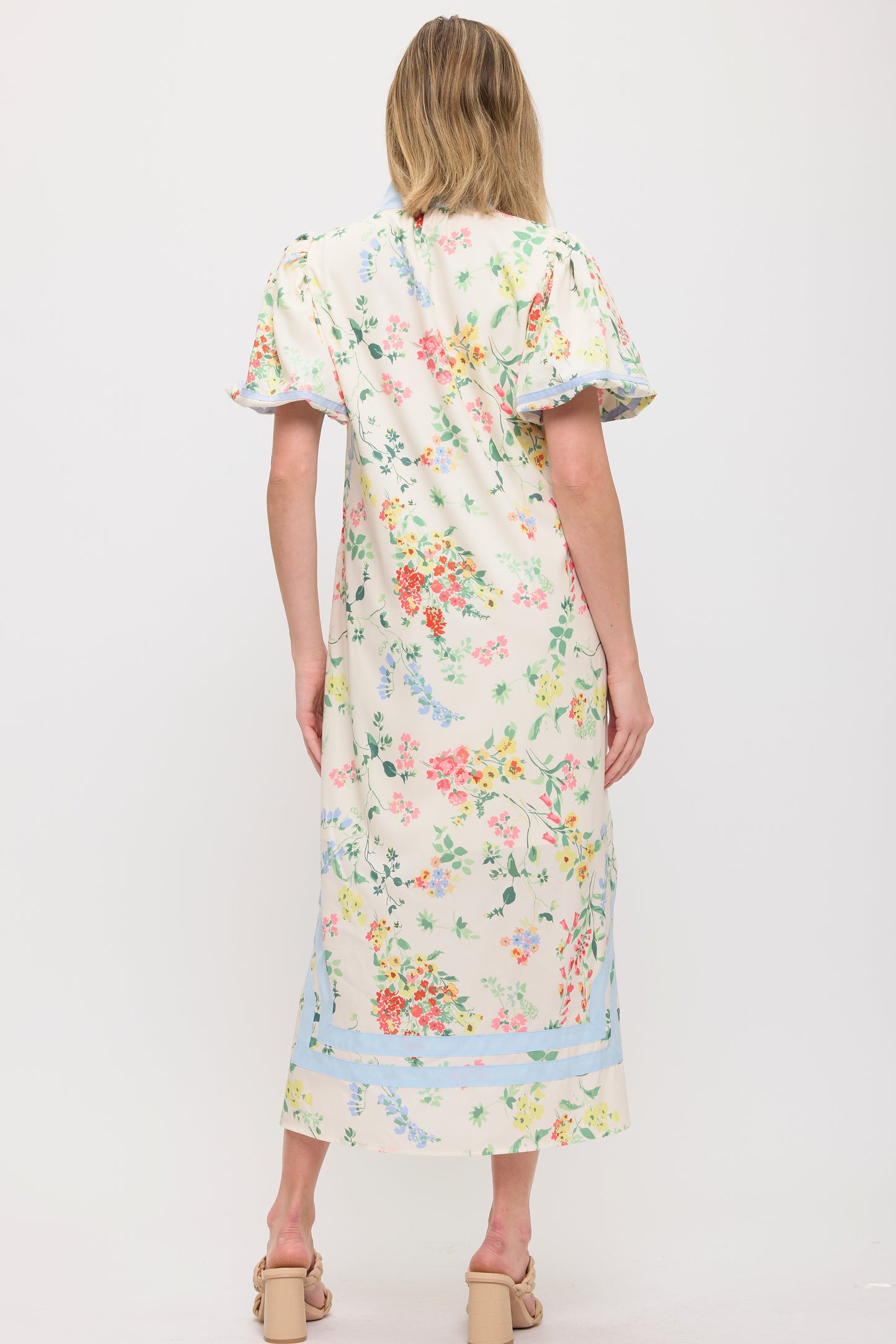 FLORAL TUNIC MAXI DRESS