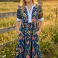 SMOCKED FLORAL DRESS