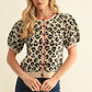 LEOPARD TAUPE CARDI