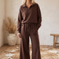 HALF ZIP MOCHA SET