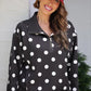 AFTER DARK POLKA DOT 1/4 ZIP PULLOVER