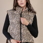 PUFF LEOPARD VEST