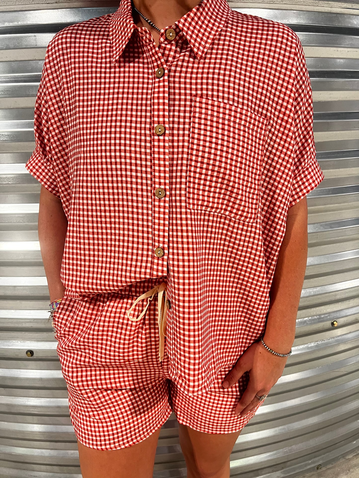 CHECKER RED SET