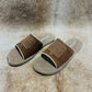 COW SUEDE TAN SANDAL