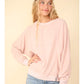 BASIC BLUSH LS SWEATER