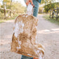 IDA MAE LIGHT COWHIDE BOOT BAG