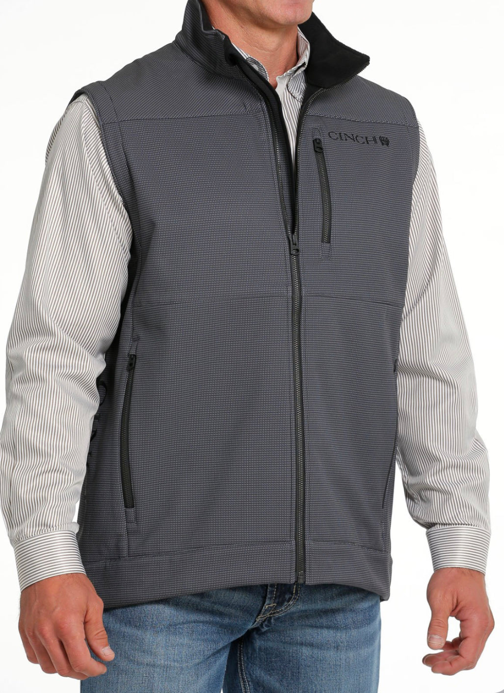 Cinch Mn Bonded Charcoal Vest