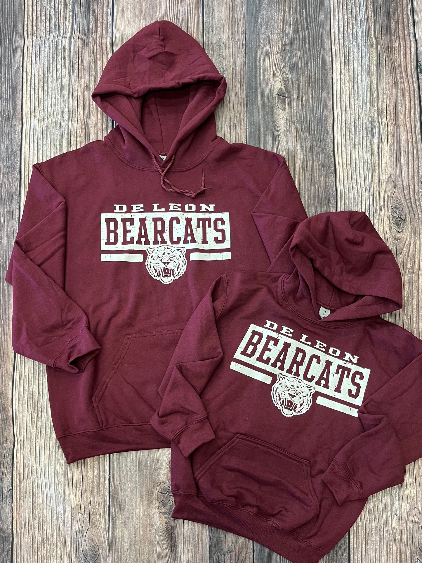 Youth Maroon Bearcat Hoodie