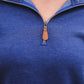 MILEY 1/4 ZIP BLUE PULLOVER